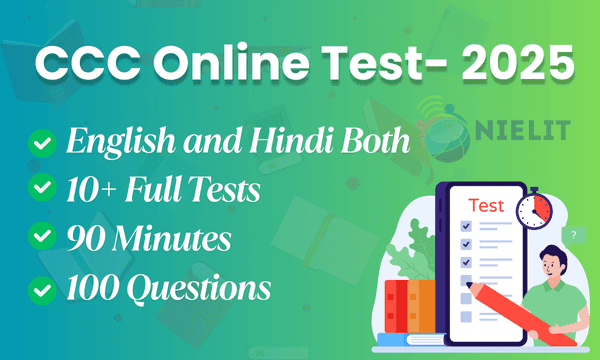 CCC Online Test – Free Practice in Hindi, English & Bilingual | NIELIT CCC Mock Test 2025